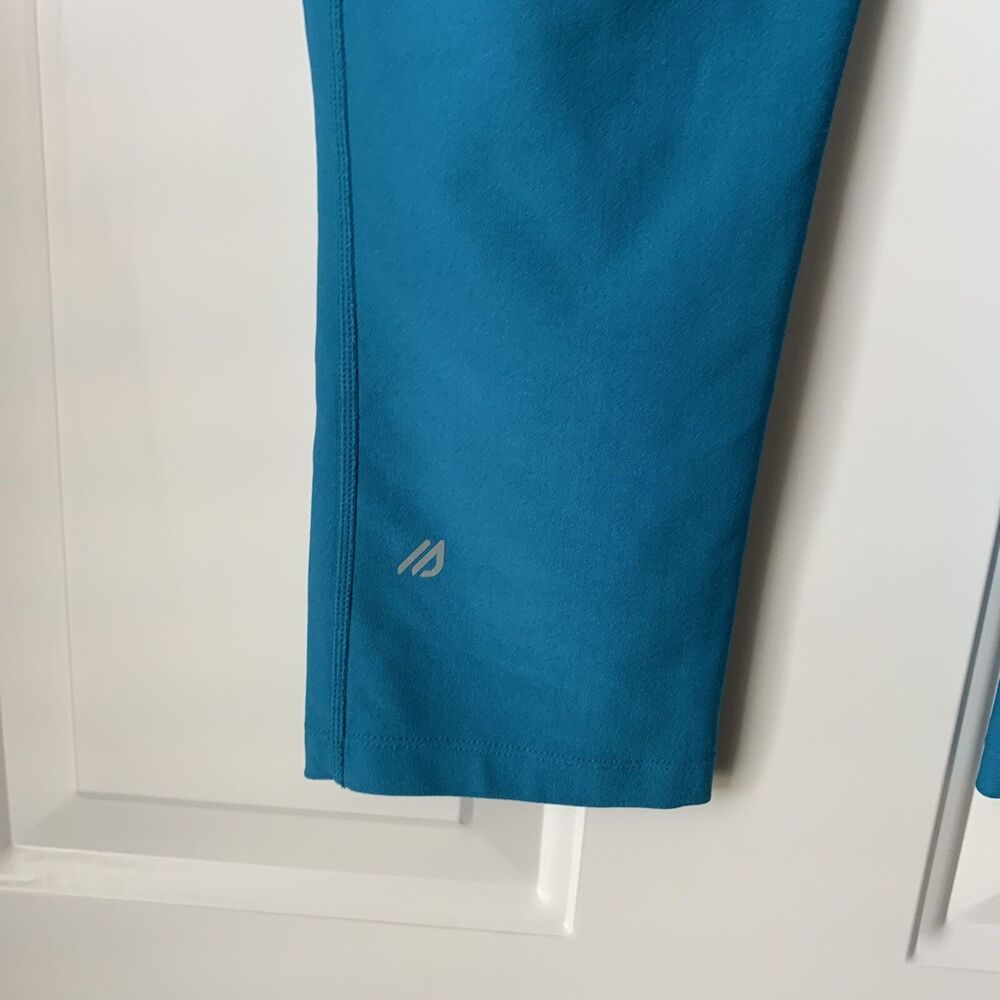 Eddie Bauer Teal Blue Capri Compression Athletic Pants Womens Medium - Picture 6 of 12